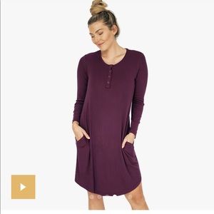 NWOT Kindred Braverly Betsy Ribbed Bamboo Nursing and Maternity Nightgown